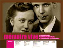 Tablet Screenshot of memoire-vive.be